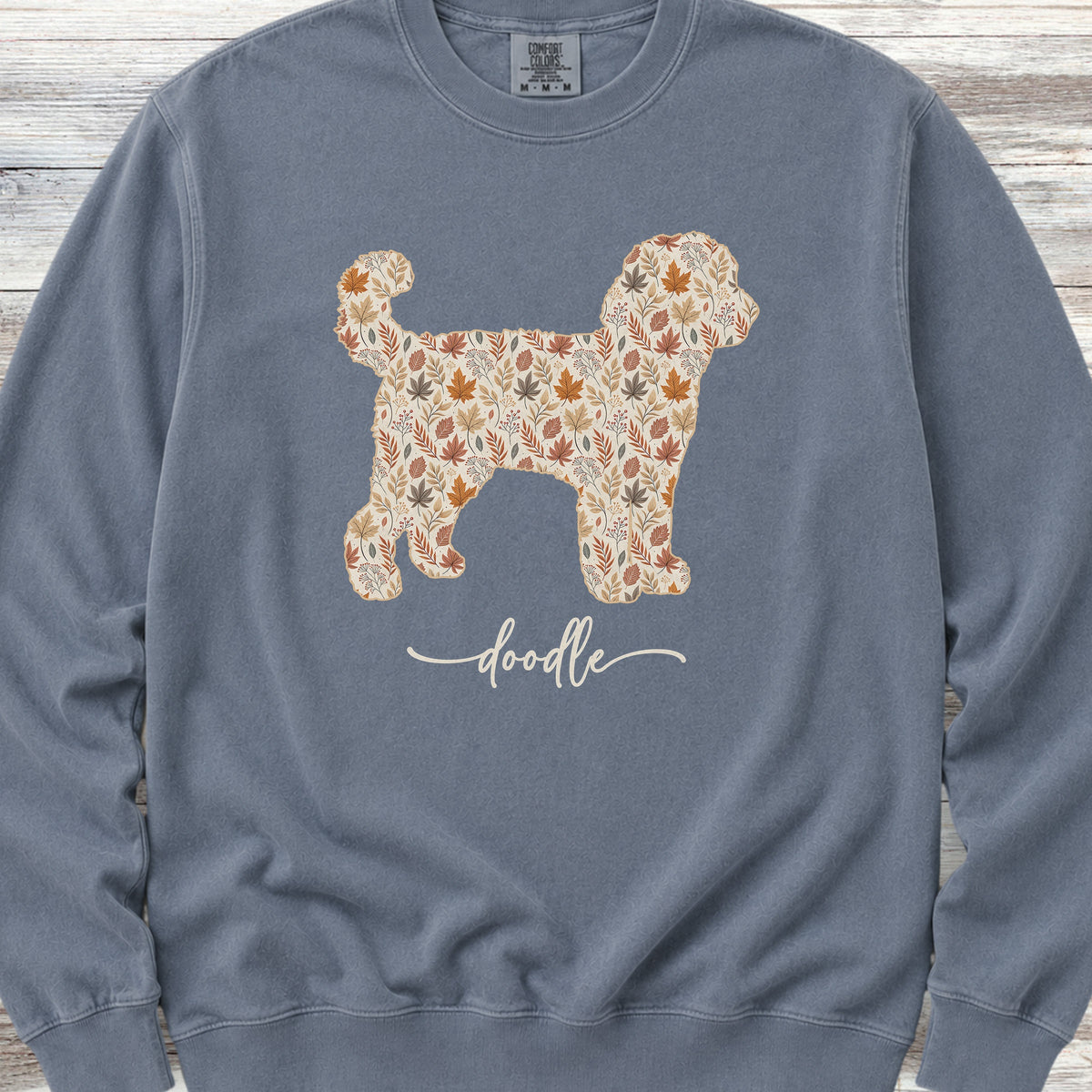 Doodle Fall Sweatshirt - Blue Jean