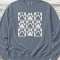 Paw Prints Sweatshirt - Blue Jean