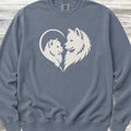 Samoyed Heart Bond Sweatshirt - Blue Jean