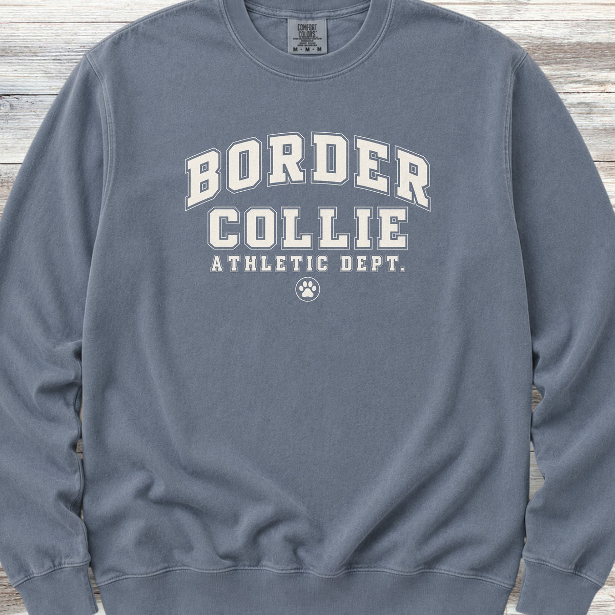 Border Collie Athletic Dept Sweatshirt - Blue Jean