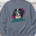 Bernese Mountain Dog Beach Hair Sweatshirt - Blue Jean
