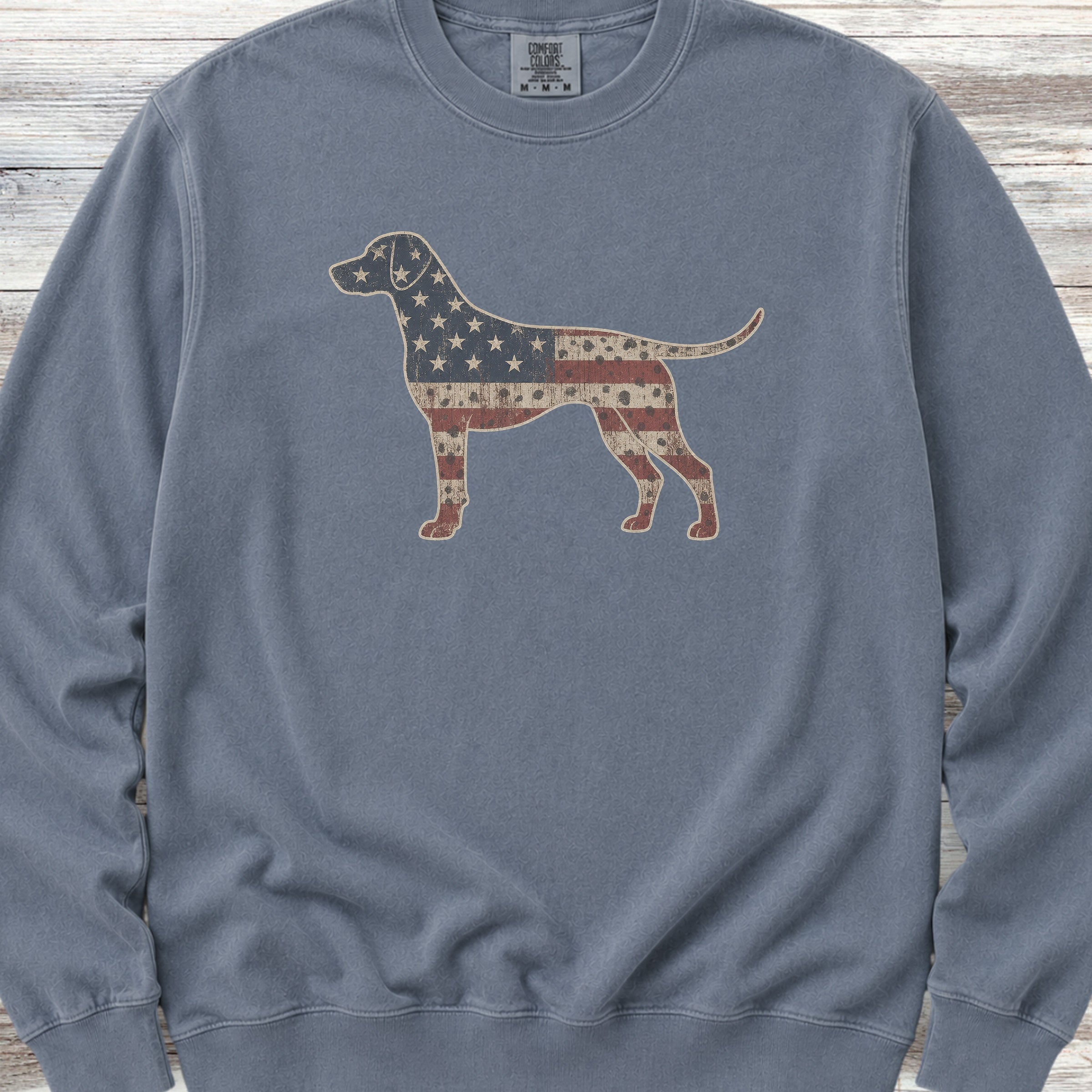 Dalmatian Vintage USA Sweatshirt - Blue Jean