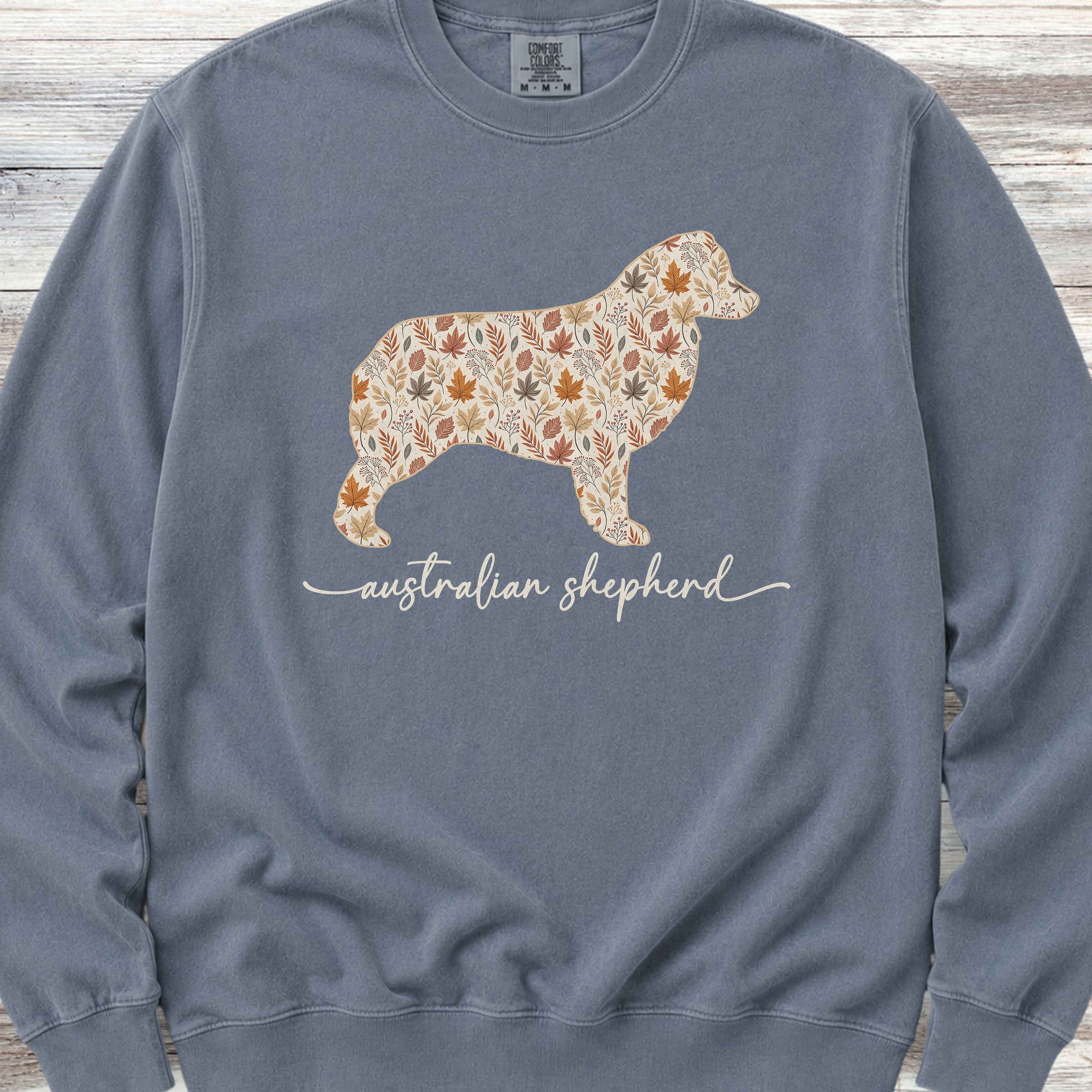 Australian Shepherd Fall Sweatshirt - Blue Jean