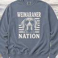 Weimaraner Nation Sweatshirt - Blue Jean