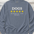 Dogs Review Sweatshirt - Blue Jean