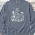 Bernedoodle Cowgirl Sweatshirt - Blue Jean