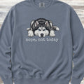 Husky Nope Sweatshirt - Blue Jean