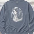 Cavalier King Charles Spaniel Loyalty Sweatshirt - Blue Jean