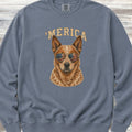Australian Cattle Dog Red 'Merica Sweatshirt - Blue Jean