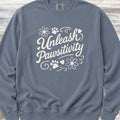 Unleash Pawsitivity Sweatshirt - Blue Jean