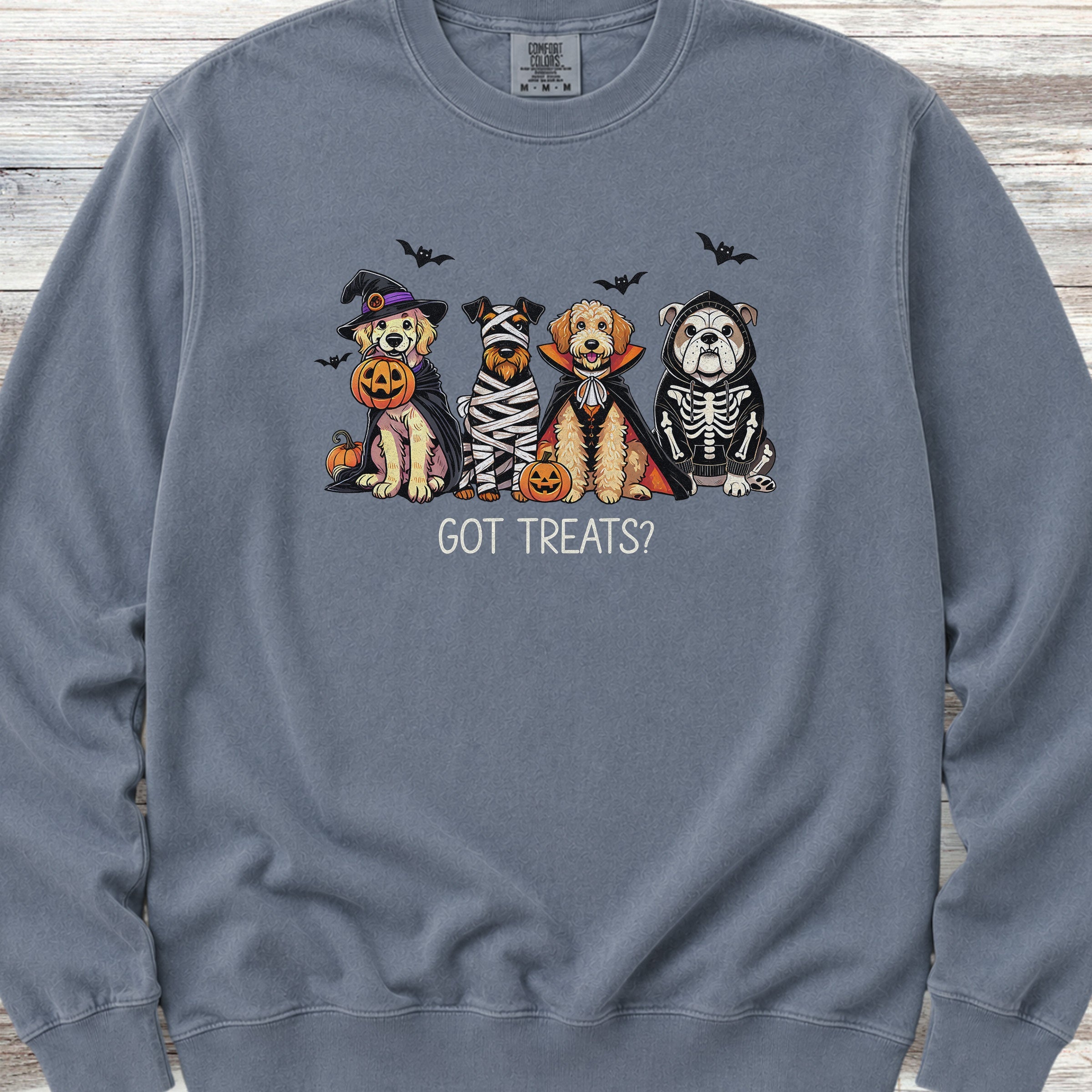 Halloween Got Treats Sweatshirt - Blue Jean