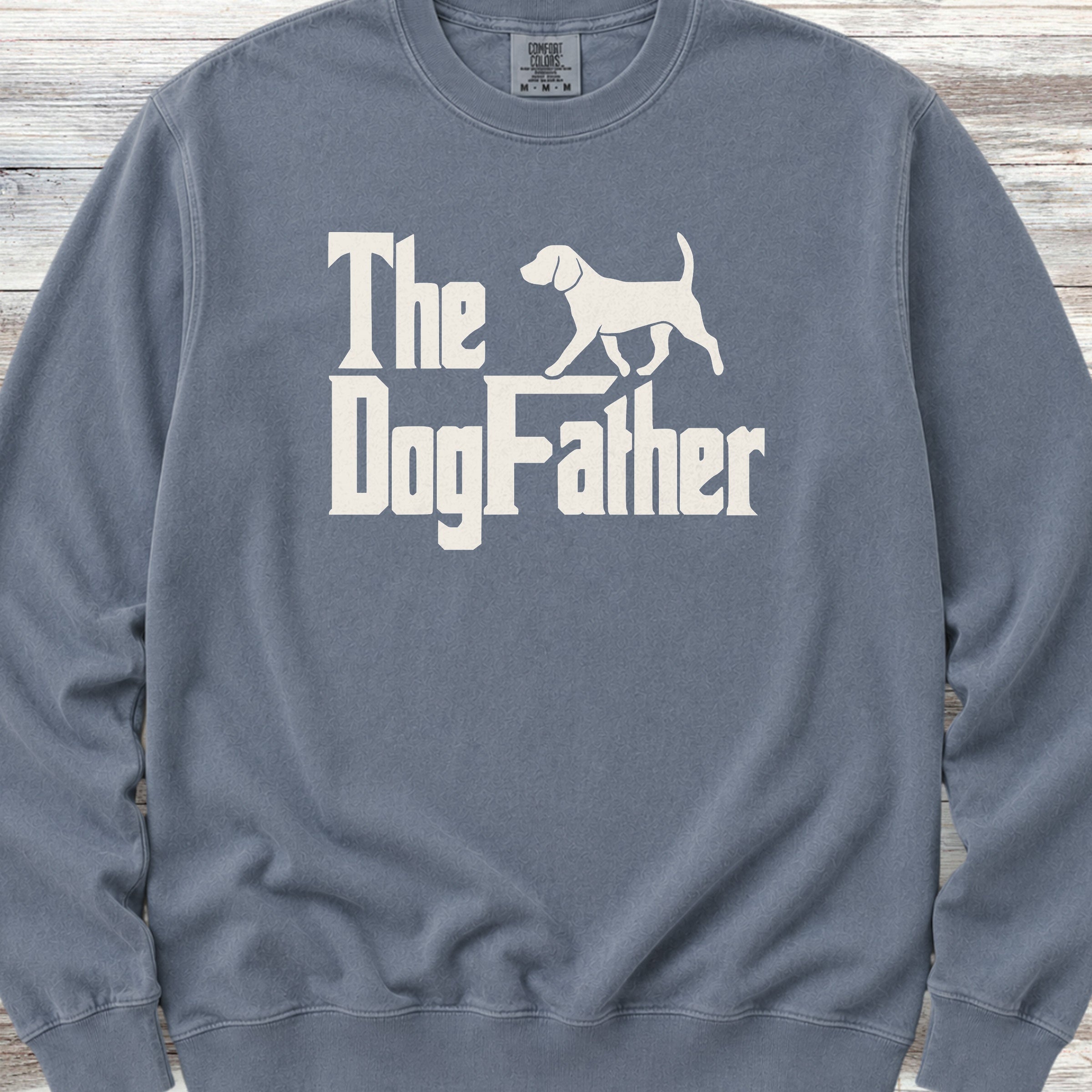 Beagle Dog Father Sweatshirt - Blue Jean
