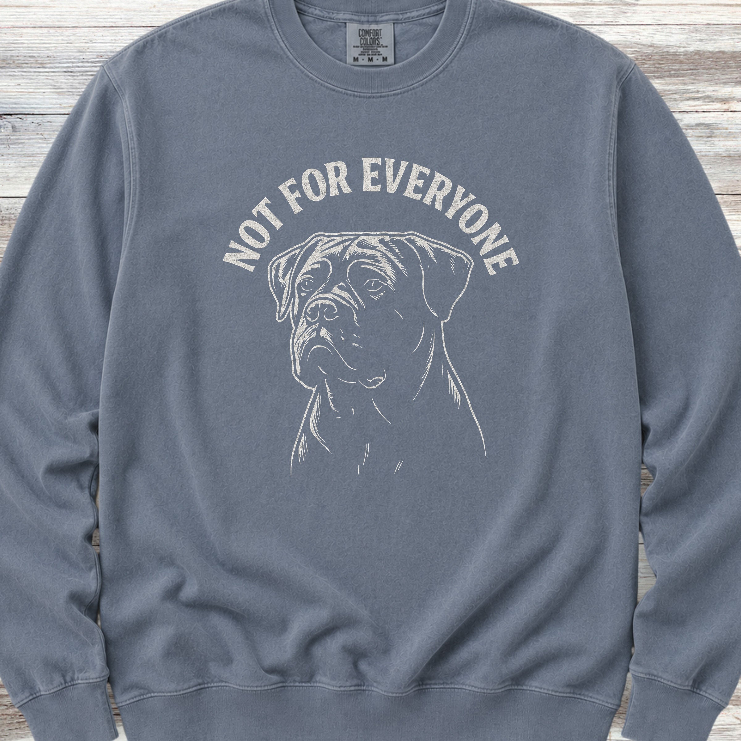 Cane Corso Not Everyone Natural Sweatshirt - Blue Jean