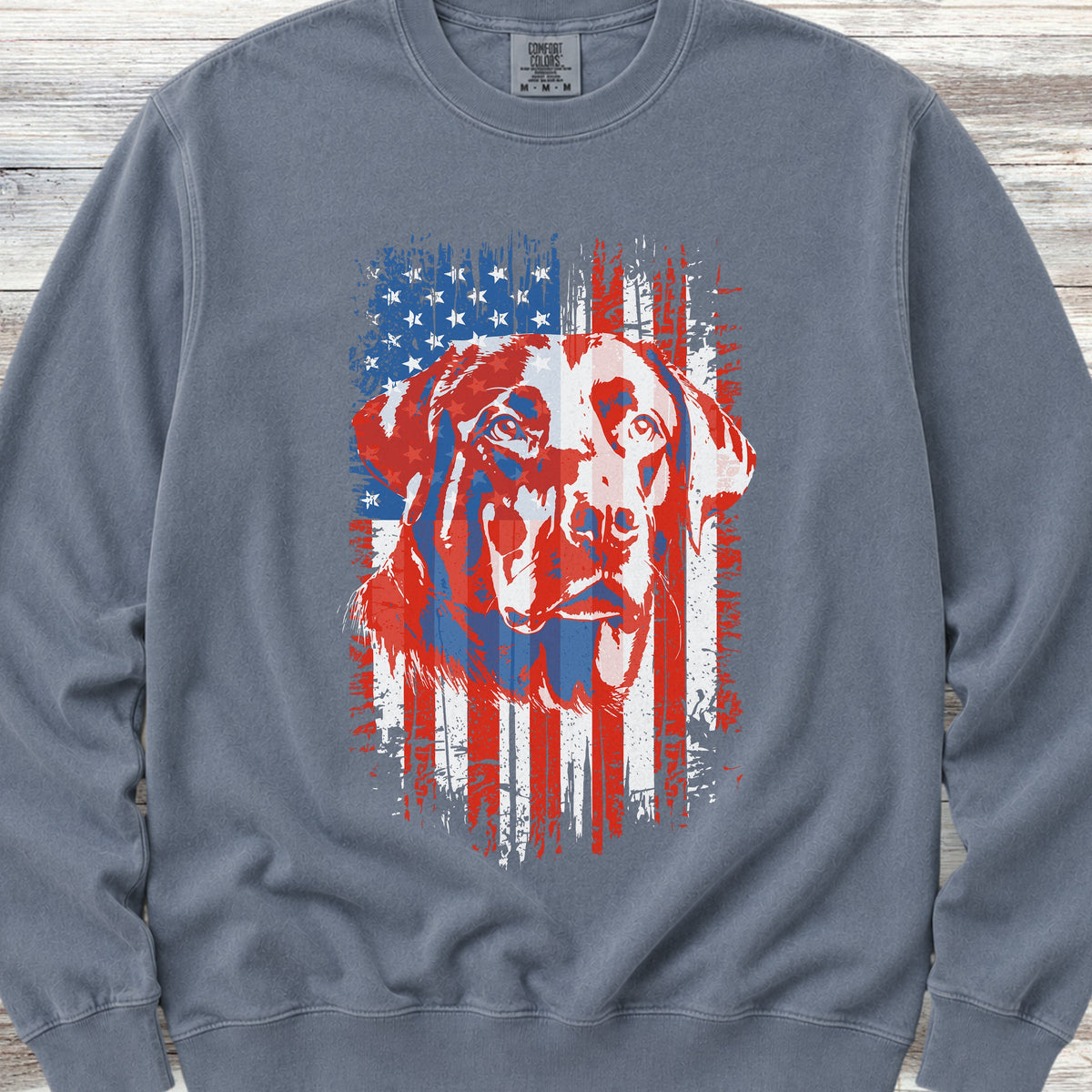 Labrador Retriever USA Sweatshirt - Blue Jean