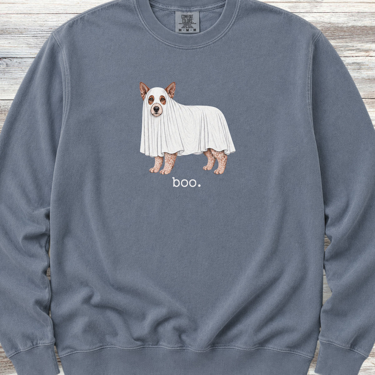 Australian Cattle Dog Red Boo Sweatshirt - Blue Jean
