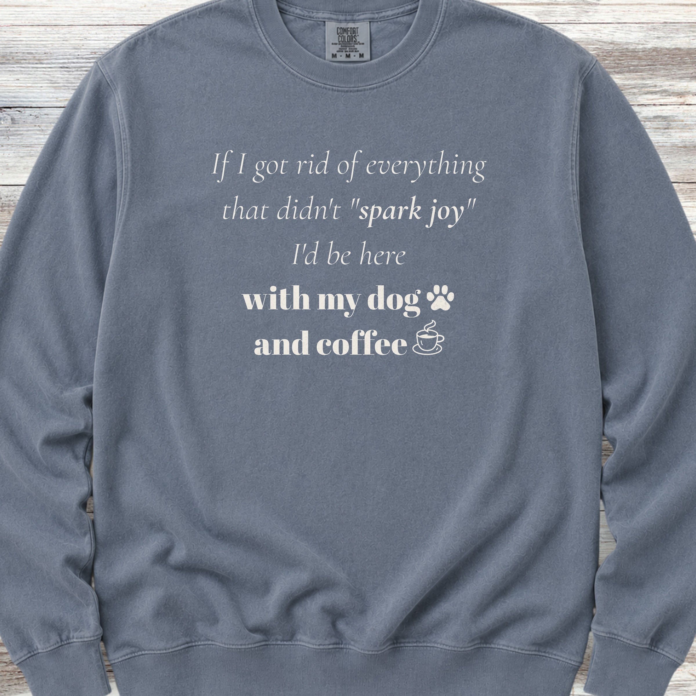 Spark Joy Sweatshirt - Blue Jean