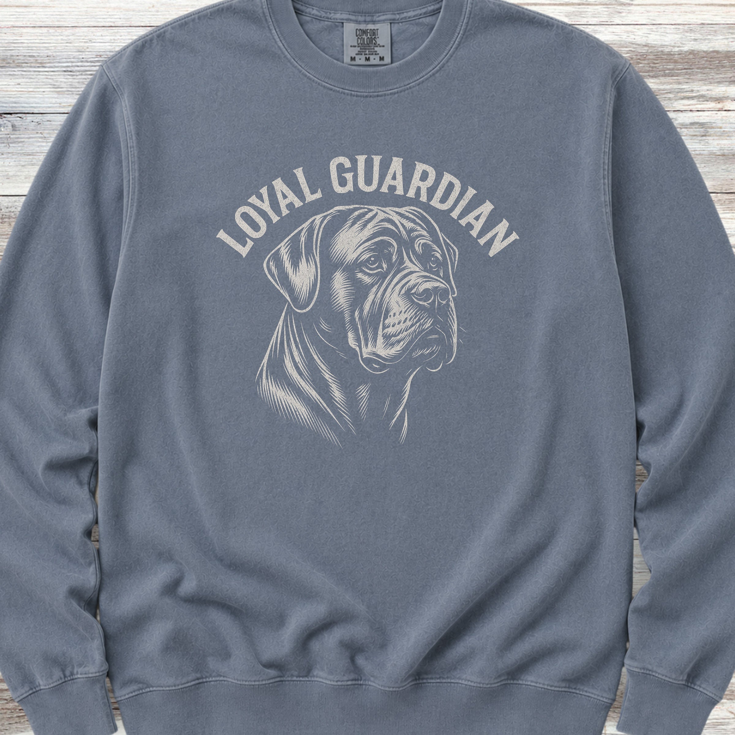 Cane Corso Natural Loyal Guardian Sweatshirt - Blue Jean