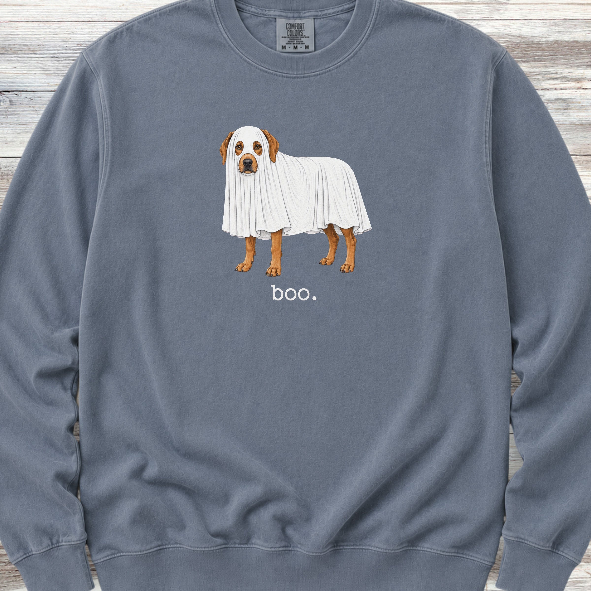 Rhodesian Ridgeback Boo Sweatshirt - Blue Jean