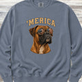 Boxer 'Merica Sweatshirt - Blue Jean