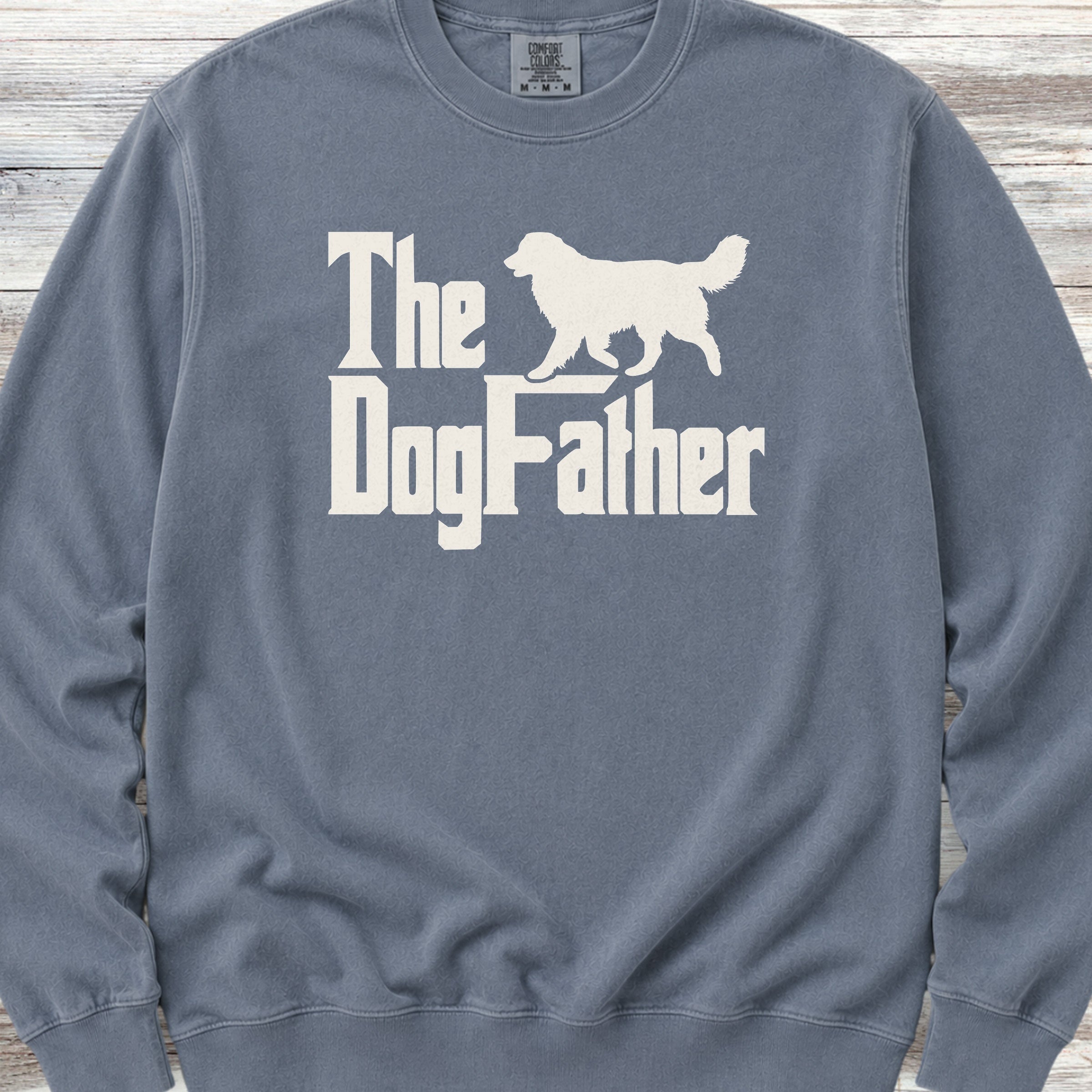 Australian Shepherd Dog Father Sweatshirt - Blue Jean