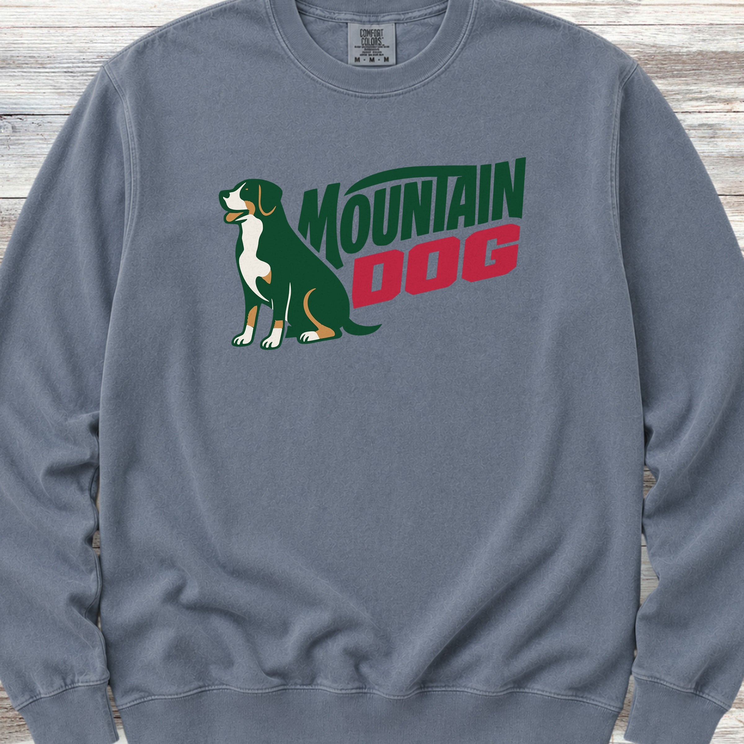 Swiss Mountain Dog Sweatshirt - Blue Jean