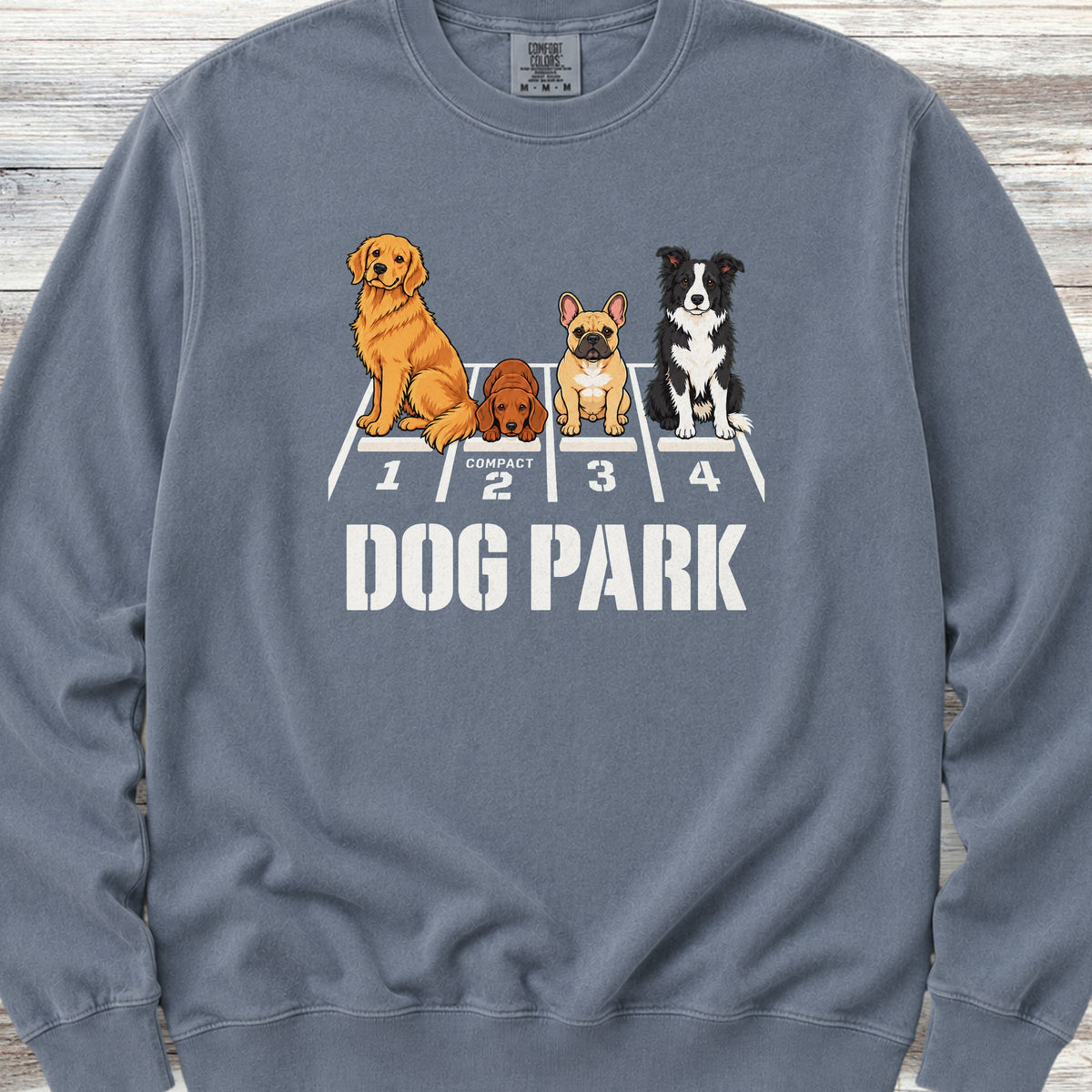 Dog Park Sweatshirt - Blue Jean