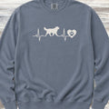 Bernese Mountain Dog Heartbeat Sweatshirt - Blue Jean