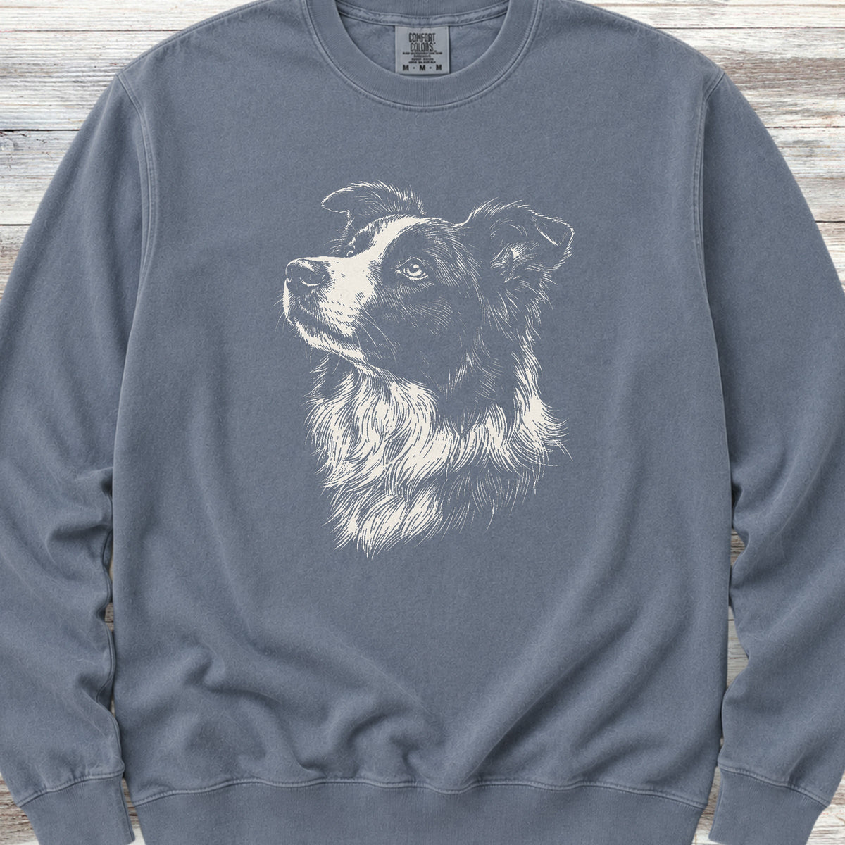 Border Collie Loyalty Sweatshirt - Blue Jean