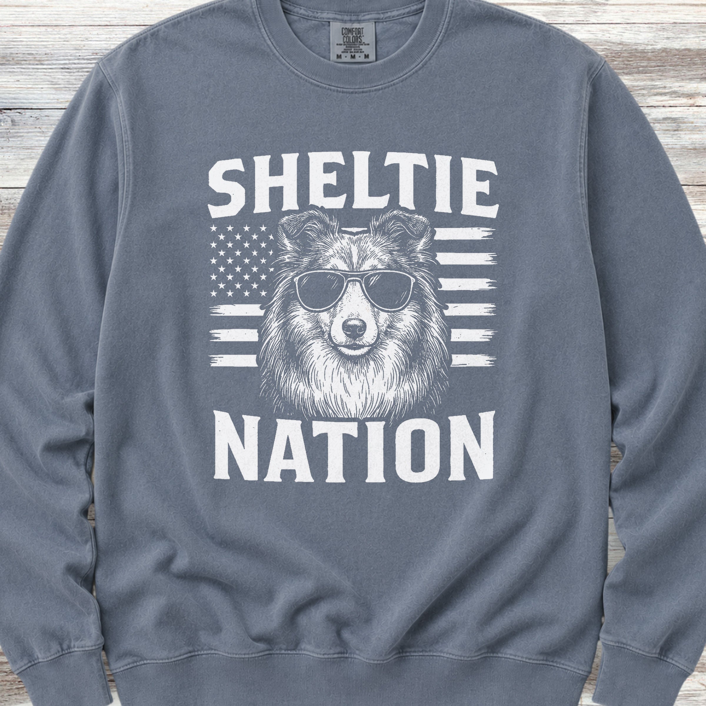 Shetland Sheepdog Nation Sweatshirt - Blue Jean