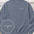 Vintage Treat Dealer Left Chest Sweatshirt - Blue Jean