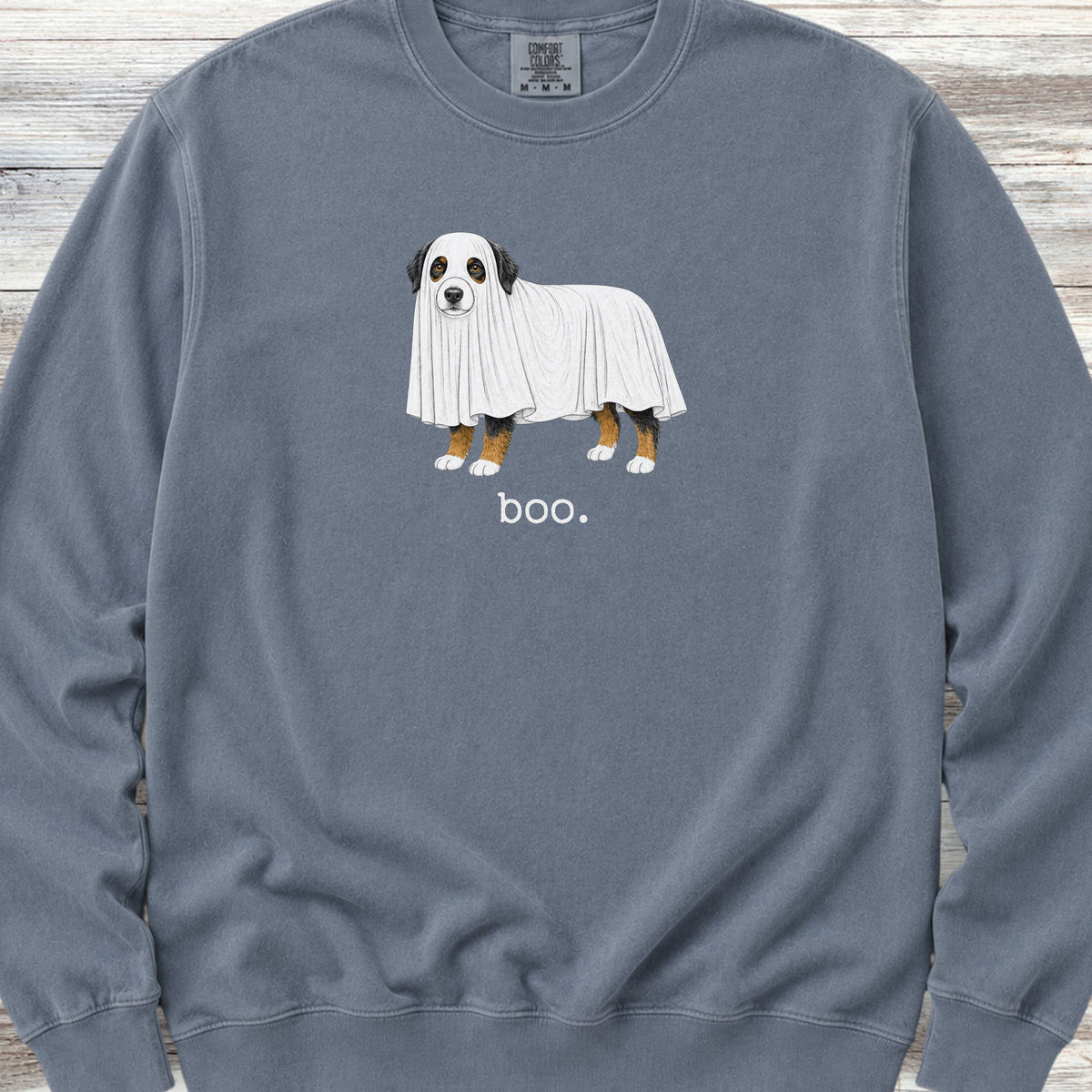 Australian Mountain Dog Boo Sweatshirt - Blue Jean