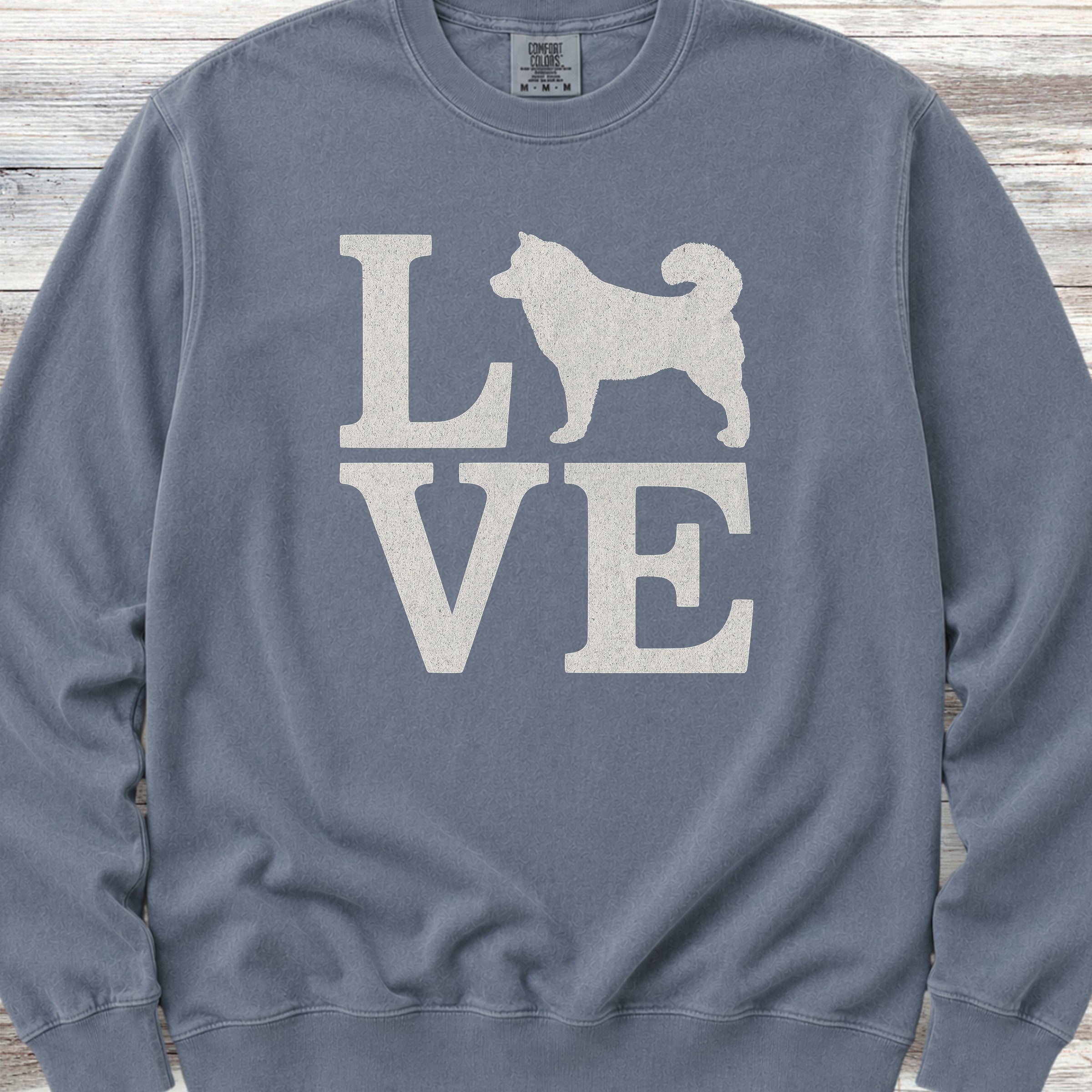 Malamute Love Sweatshirt - Blue Jean