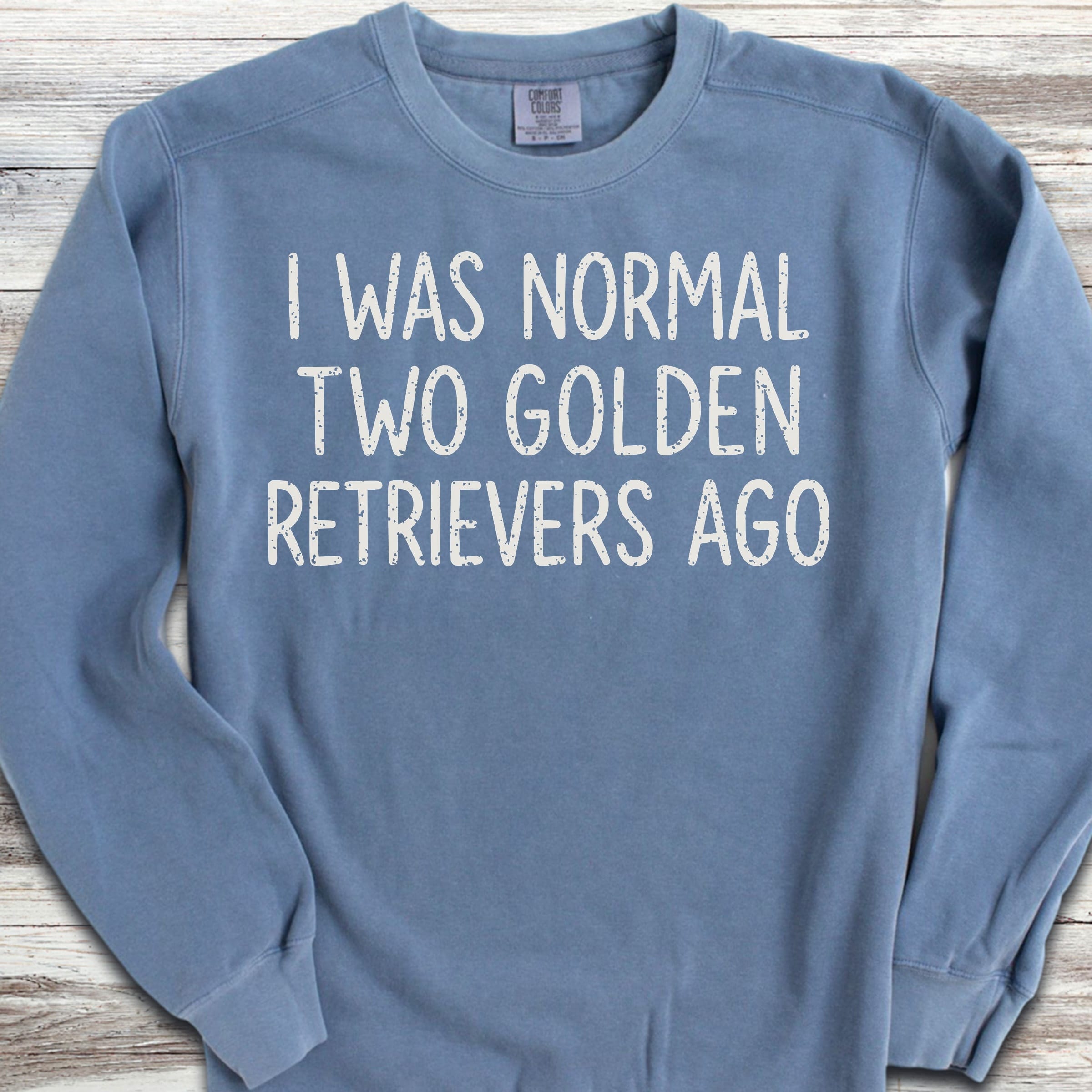 Golden Retriever Normal Sweatshirt - Blue Jean