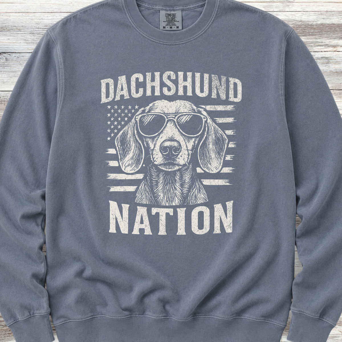 Dachshund Nation Sweatshirt - Blue Jean