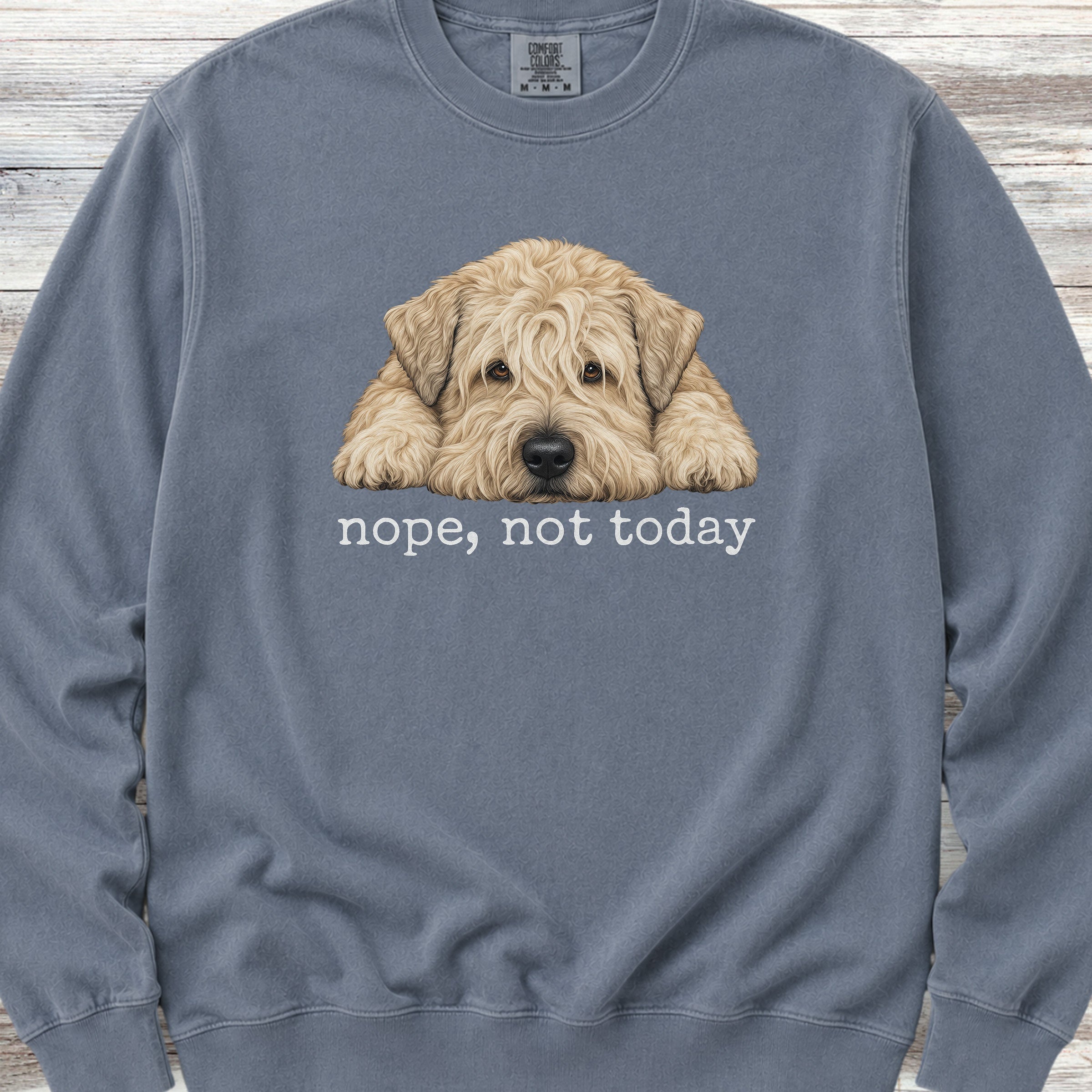Wheaten Nope Sweatshirt - Blue Jean