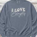 I Love Beagles Sweatshirt - Blue Jean