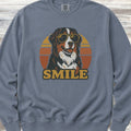 Bernese Mountain Dog Smile Sweatshirt - Blue Jean