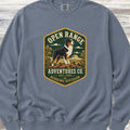 Australian Shepherd Black Tri Adventures Sweatshirt - Blue Jean