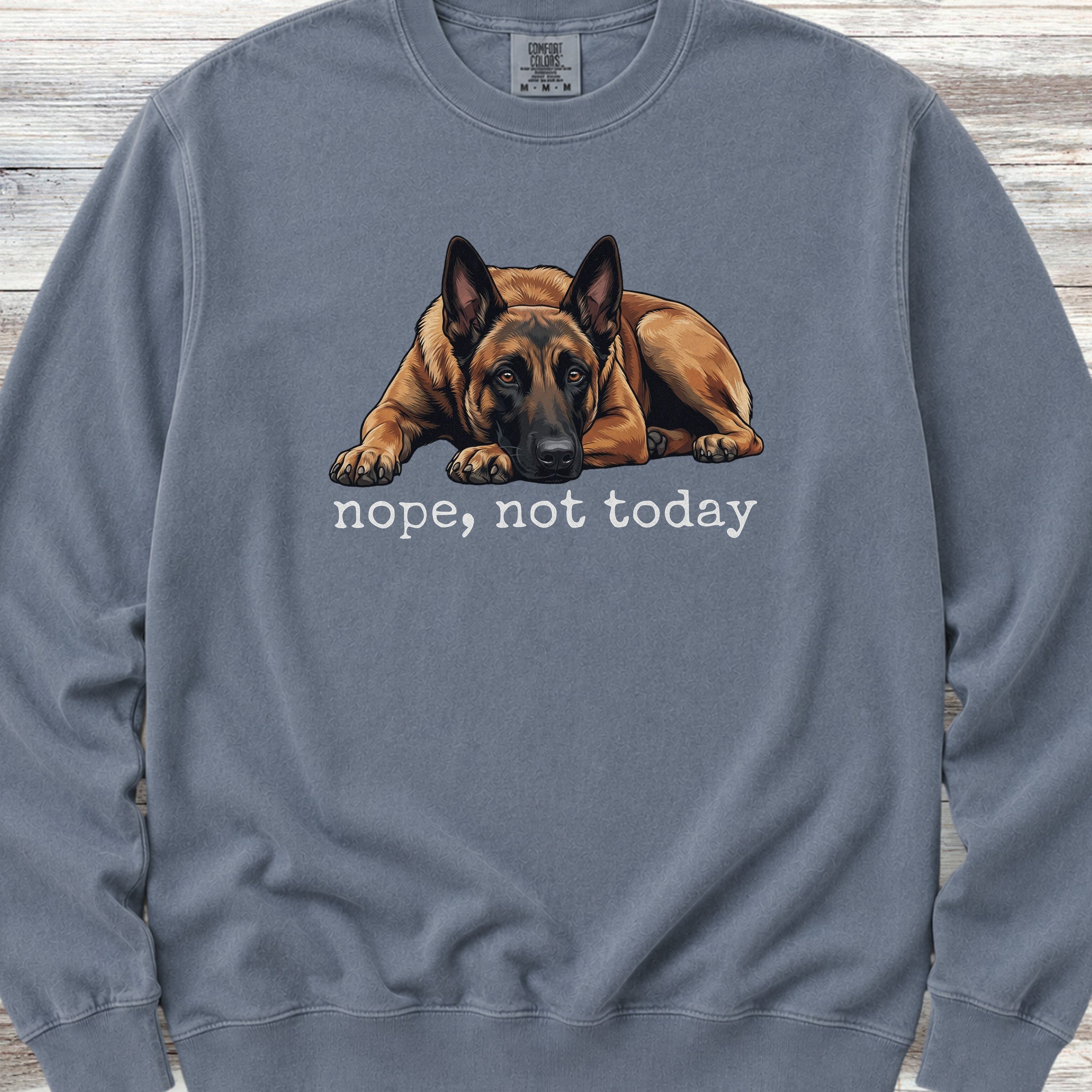 Belgian Malinois Nope Sweatshirt - Blue Jean
