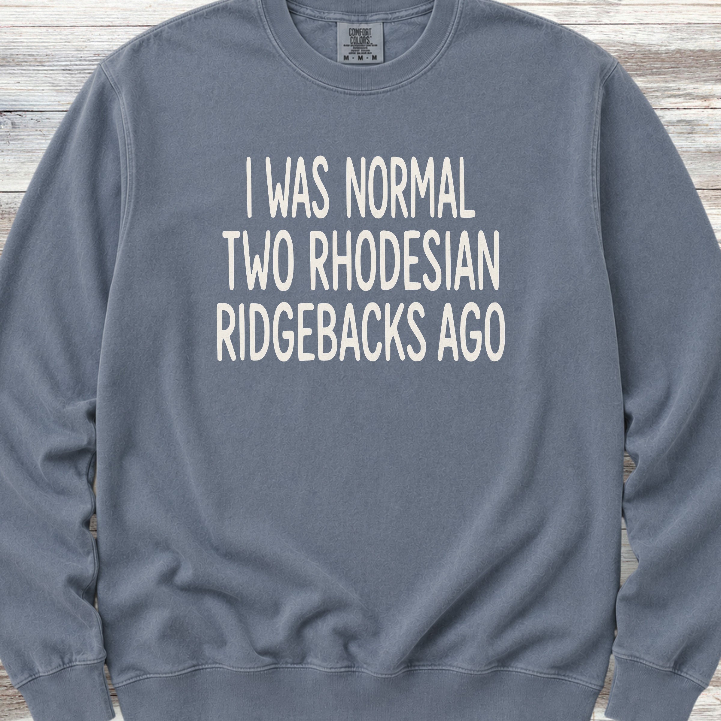 Rhodesian Ridgeback Normal Sweatshirt - Blue Jean