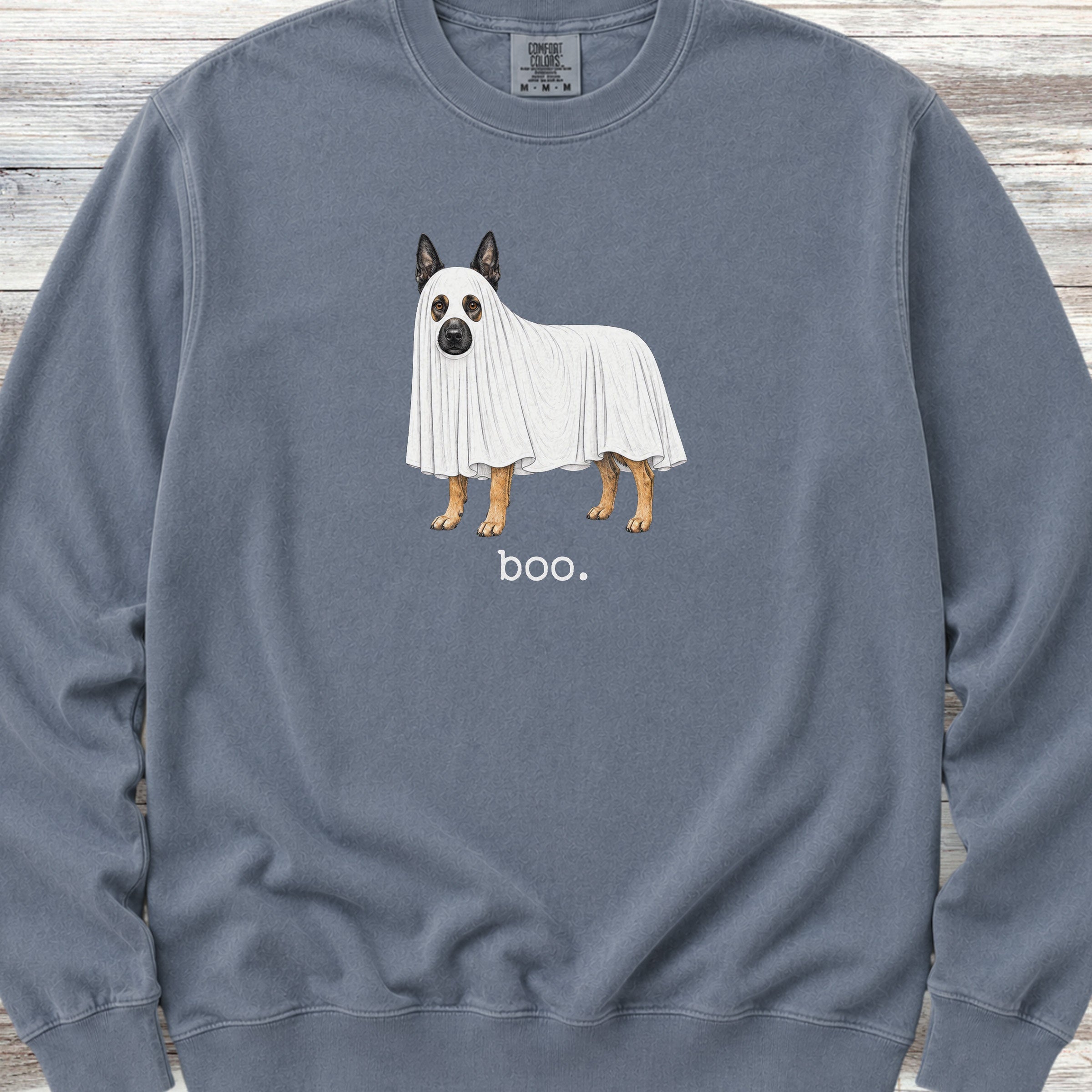 Belgian Malinois Boo Sweatshirt - Blue Jean
