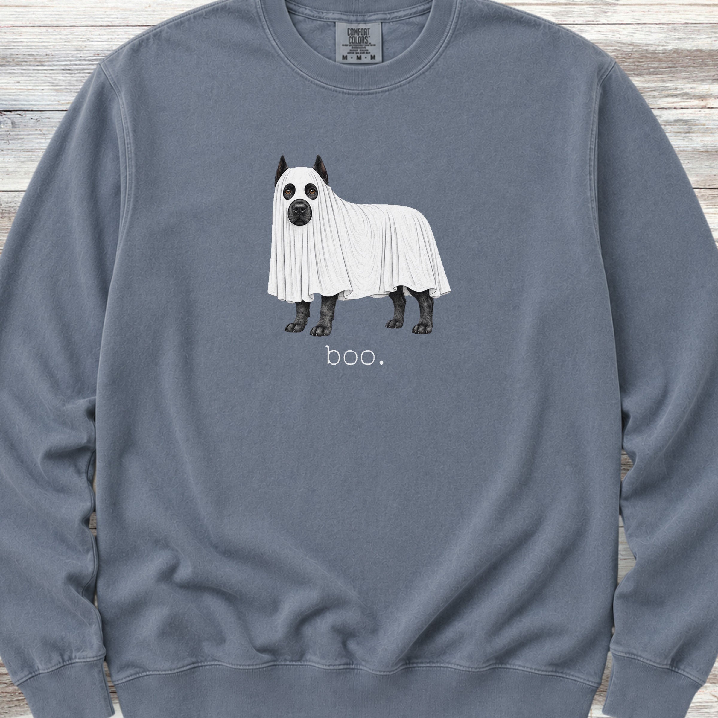 Cane Corso Boo Sweatshirt - Blue Jean