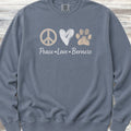 Bernese Mountain Dog Peace Sweatshirt - Blue Jean