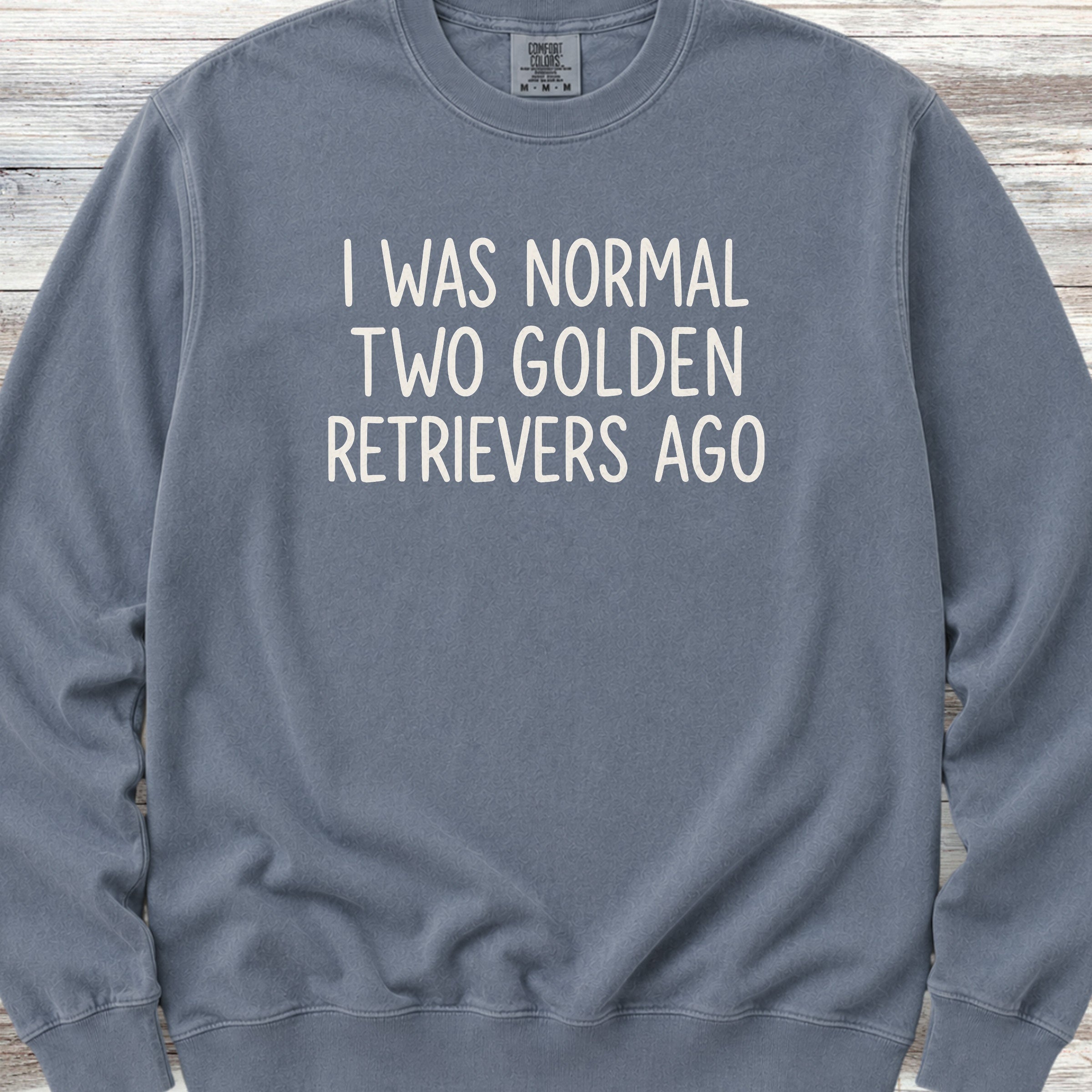 Golden Retriever Normal Sweatshirt - Blue Jean