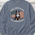 Bernese Mountain Dog All American Sweatshirt - Blue Jean