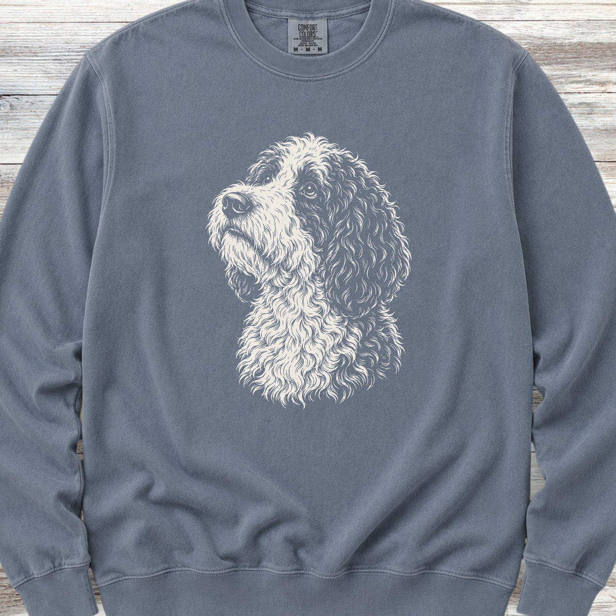 Sheepadoodle Loyalty Sweatshirt - Blue Jean