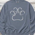 Paw Print Sketch Sweatshirt - Blue Jean
