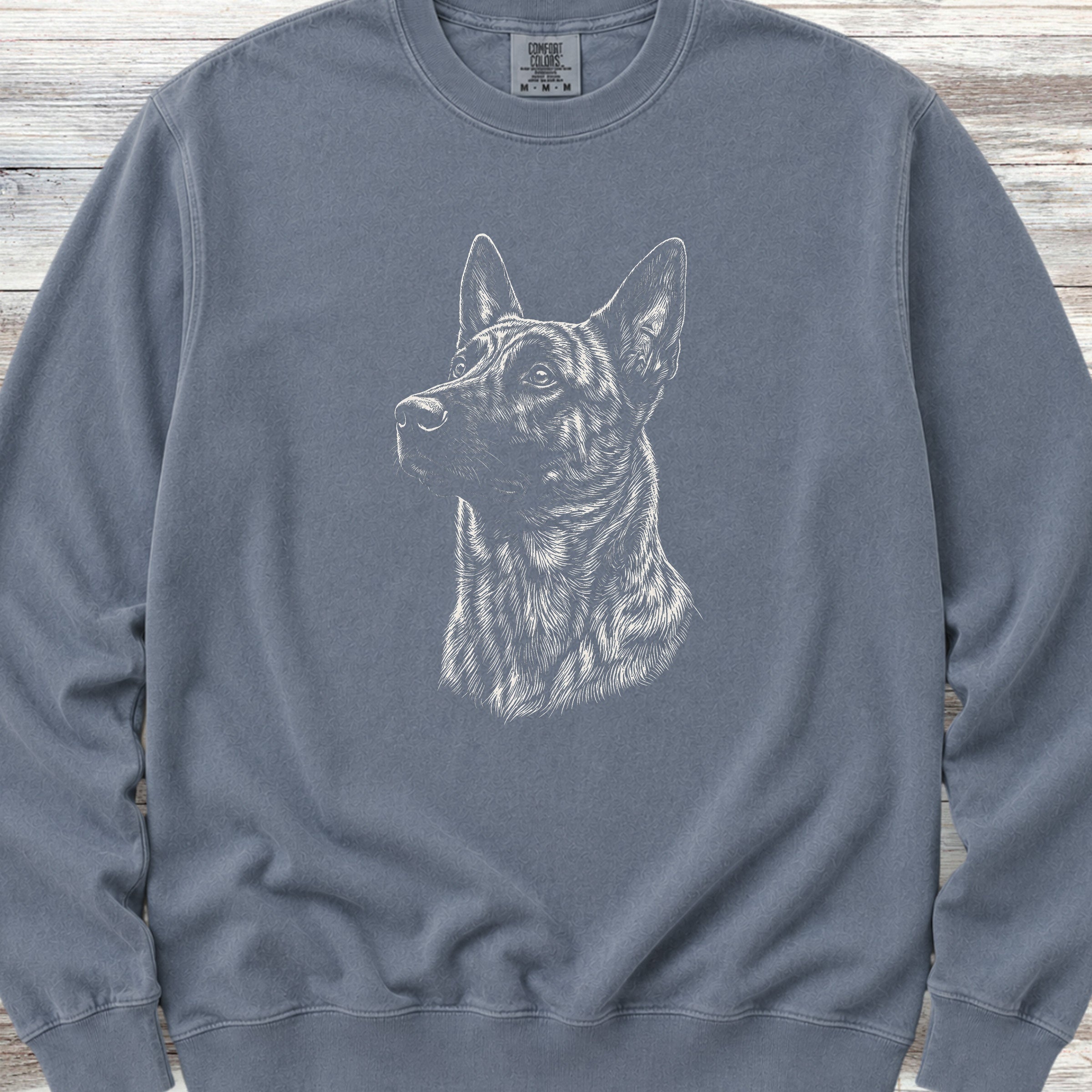 Dutch Shepherd Loyalty Sweatshirt - Blue Jean