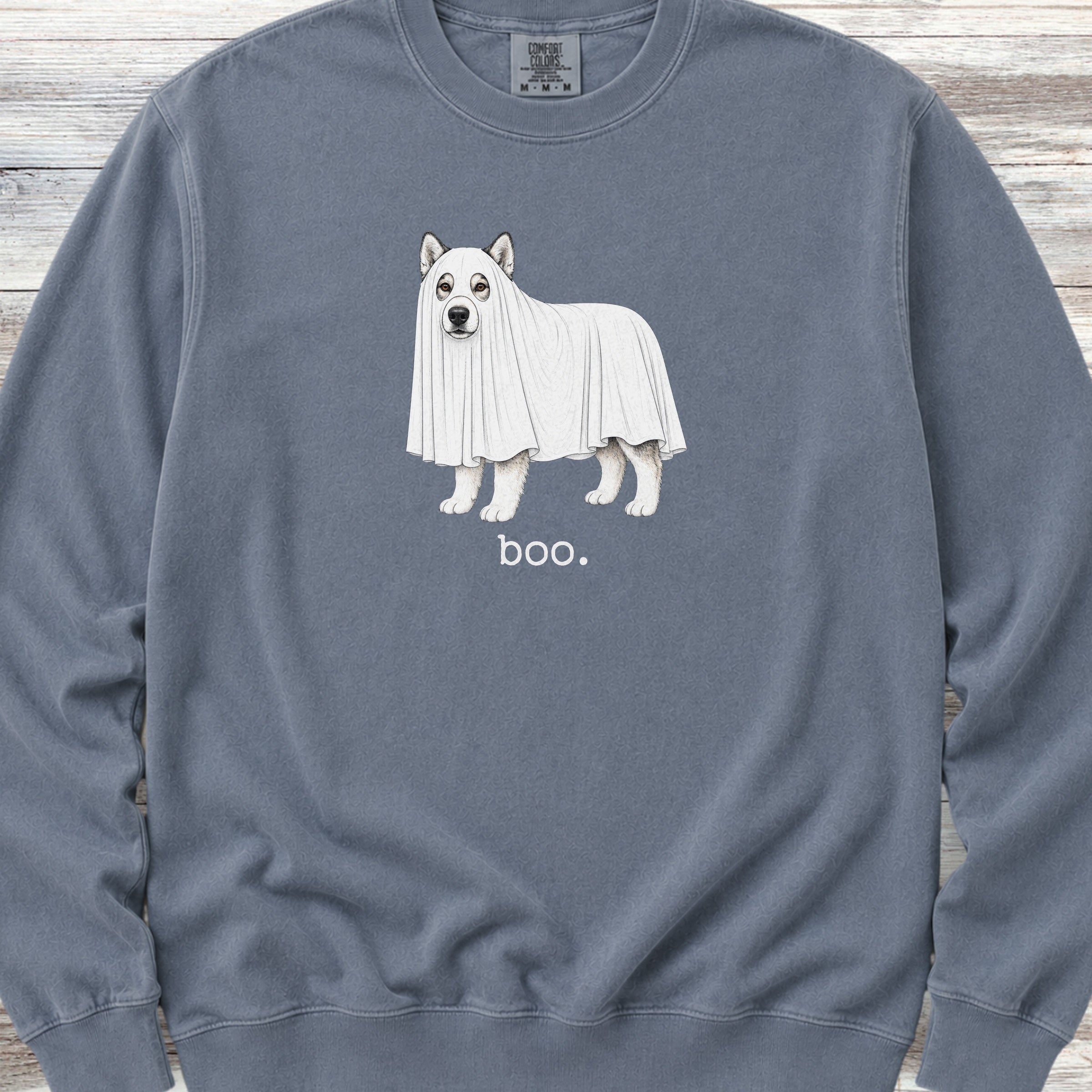Alaskan Malamute Boo Sweatshirt - Blue Jean