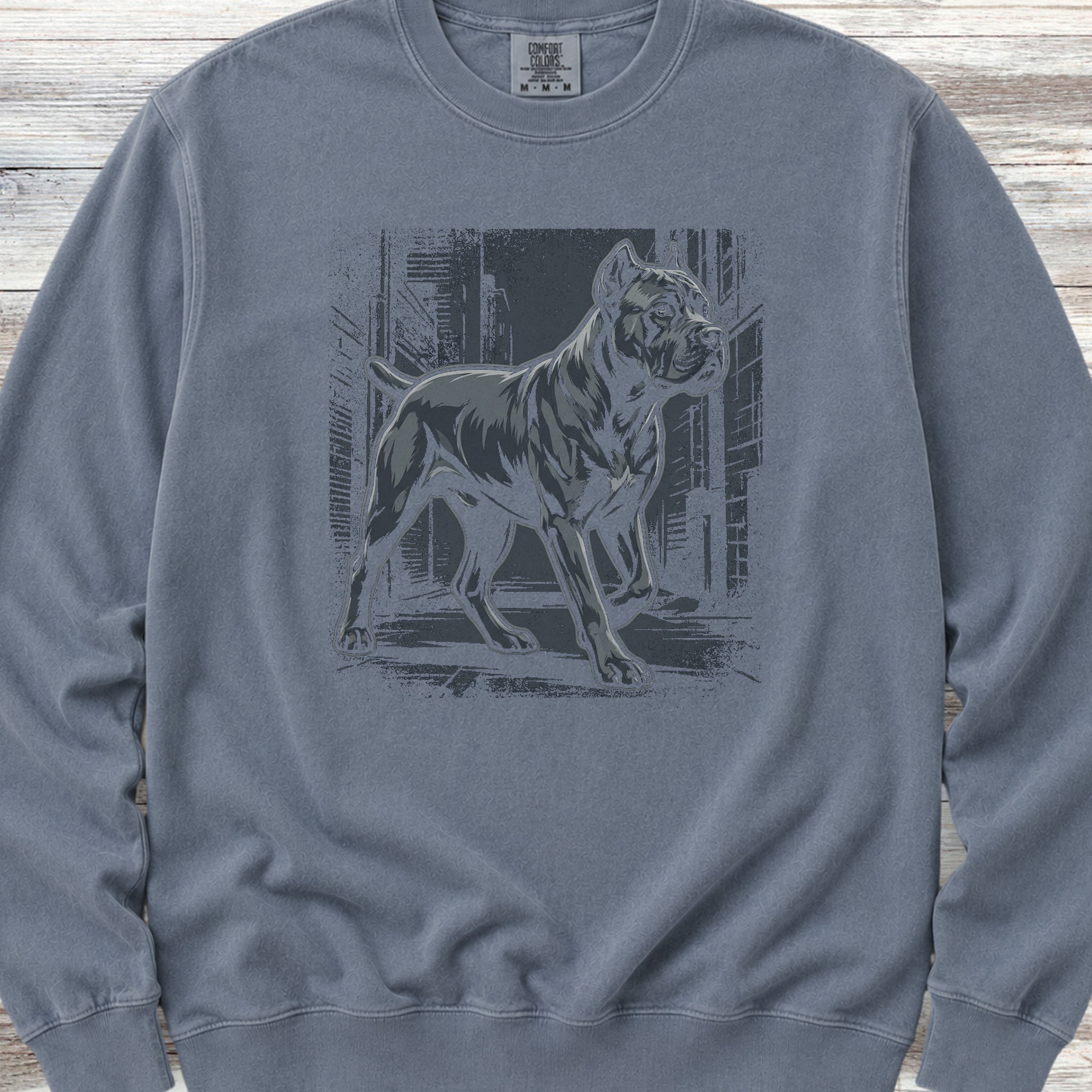 Cane Corso Street Sweatshirt - Blue Jean